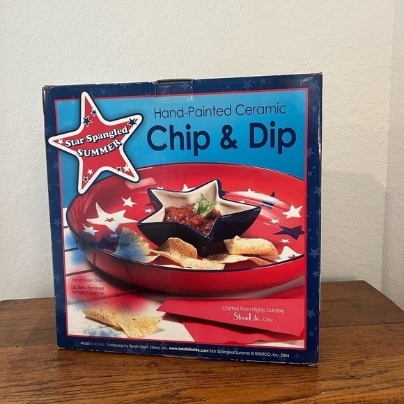 Celebrate with this Tropix Chips and Dip Serving Tray - Brand New in Box - Picture 6 of 11
